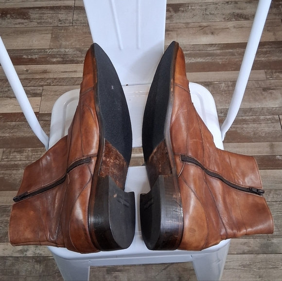 Jag Club Hand Made Men\'s Traditional Brogue Vintage Brown Ankle Boots Size 48 main image 4